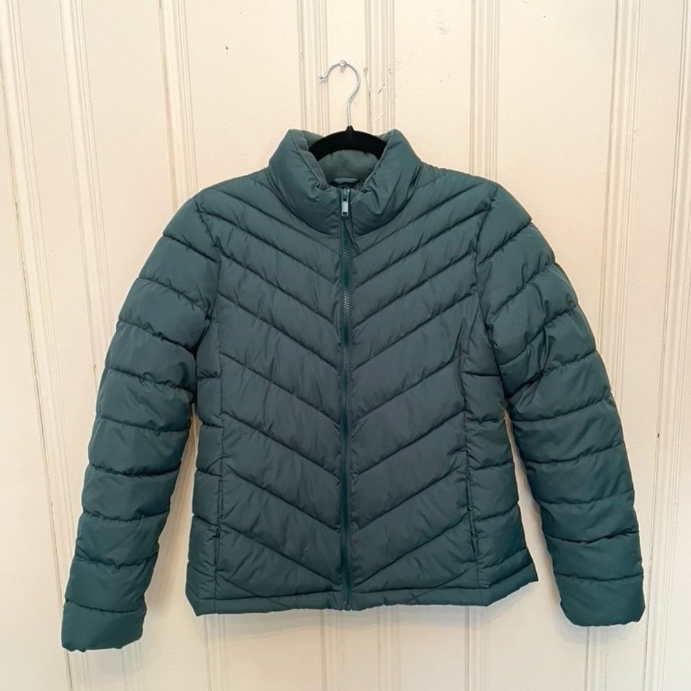 NWT Gap Factory Light Puffer Green Size Medium - Picture 1 of 3